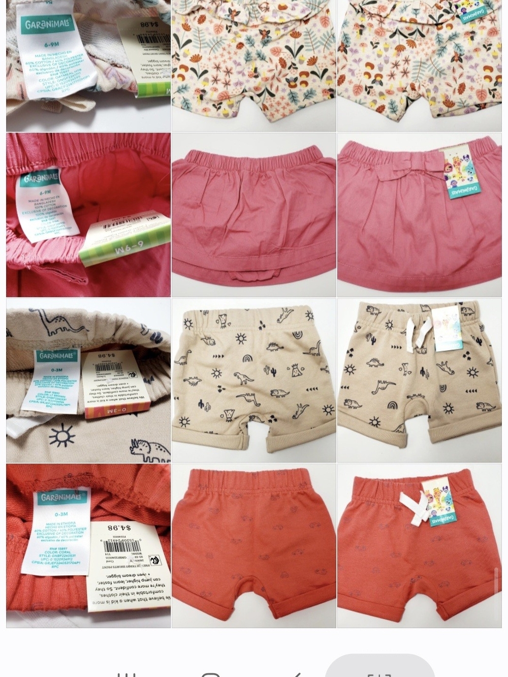 New Garanimals Sizes 0-3 Months Up To 2T Lot Of 16 Pieces